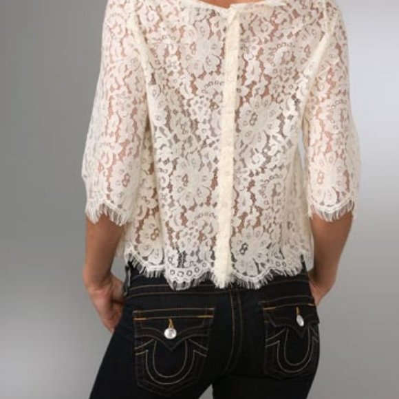 Joie Elvia Lace Top - Picture 3 of 12